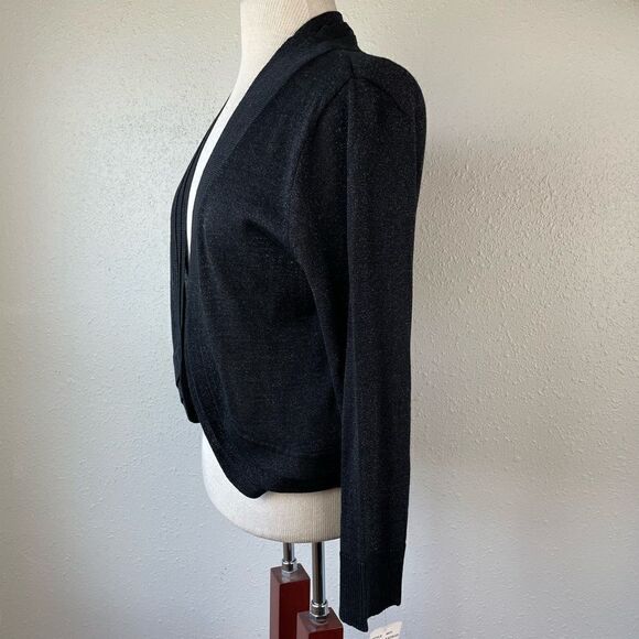 NWT Ronni Nicole Black Cardigan Sweater Size L - Picture 2 of 7